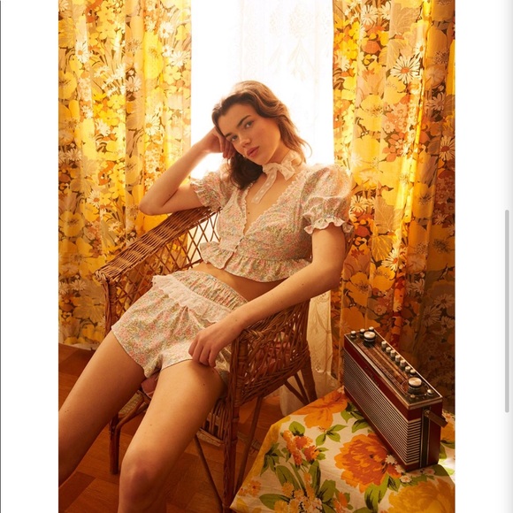 2 PIECE FOR LOVE & LEMONS Farrah Top & Short set - Picture 12 of 16